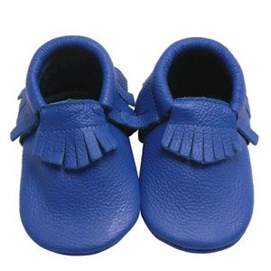 Genuine Leather fringe baby Moccasins